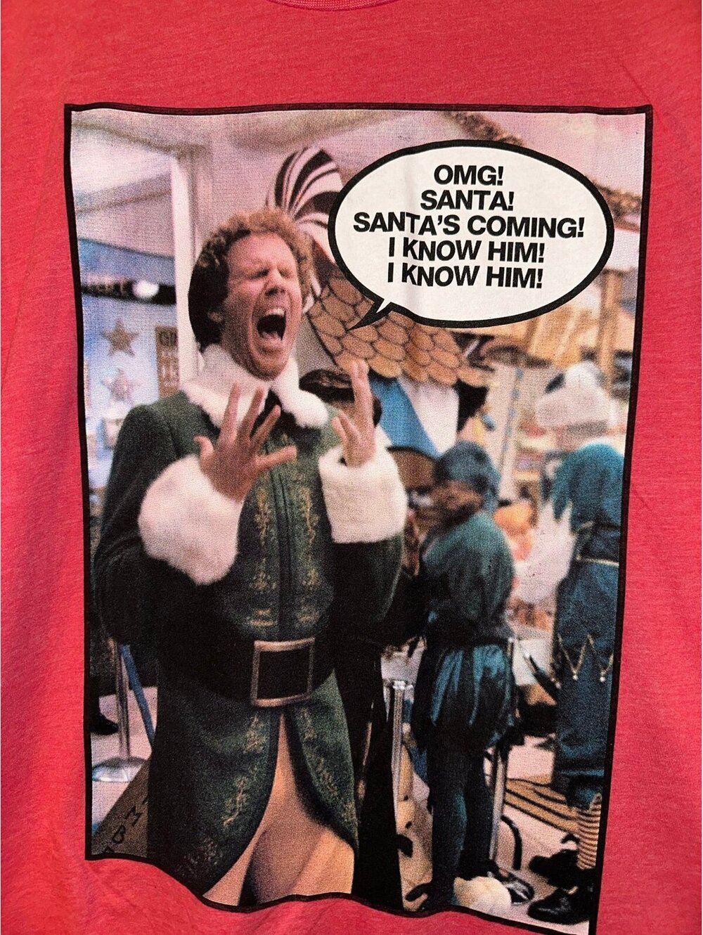 Men’s Christmas elf graphic tshirt